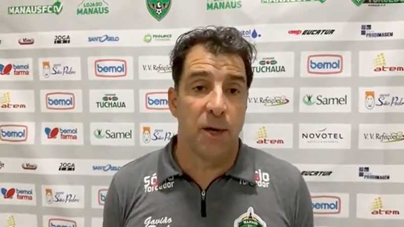 Treinador do Manaus FC Marcelo Martelotte – Foto ReproduçãoYouTube