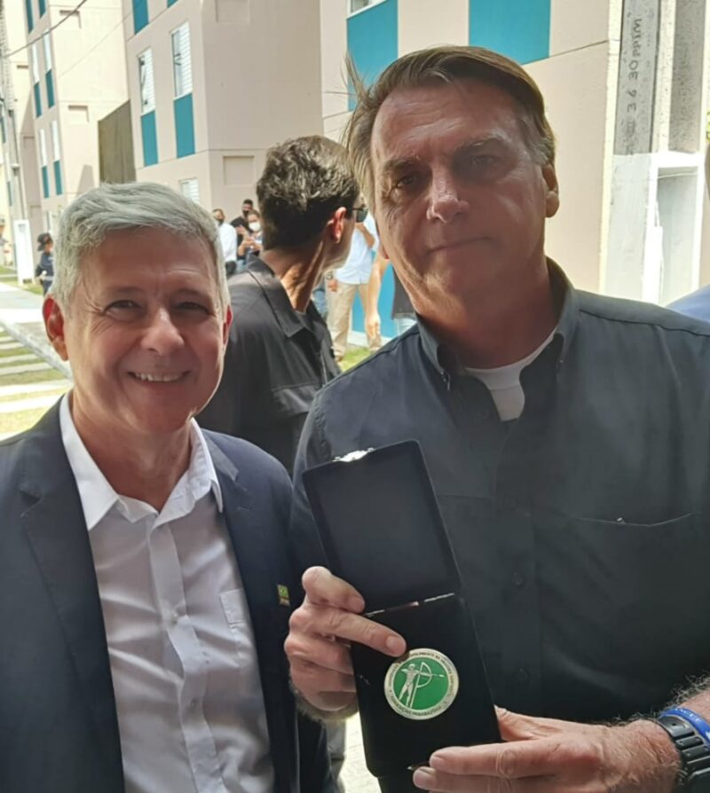 Belisário Arce com Presidente Bolsonaro