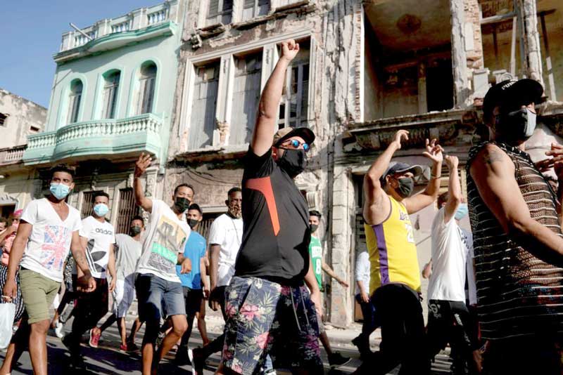 protesto-em-CUBA