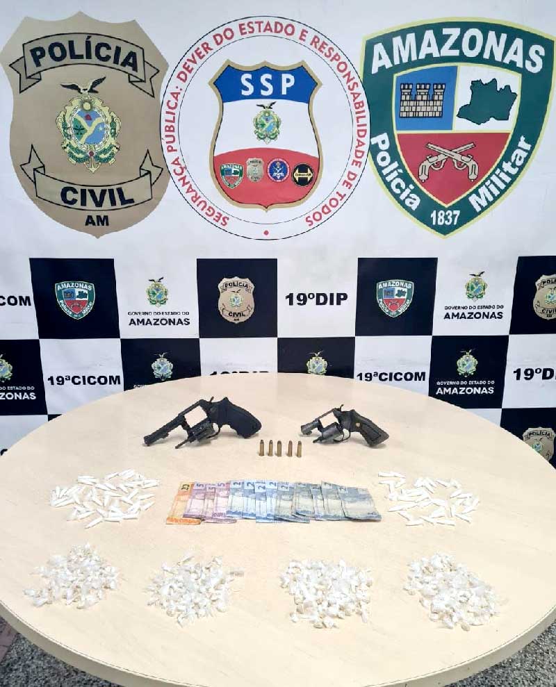 Drogas-e-armas-apreendidas-durante-operacao-Cidade-Mais-Segura