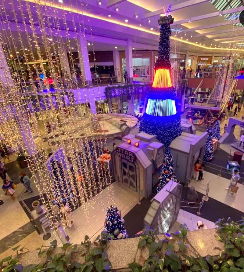 Inspirada-em-Star-Wars-já-está-funcionando-no-Amazonas-Shopping-a-maior-atração-de-Natal-de-Manaus