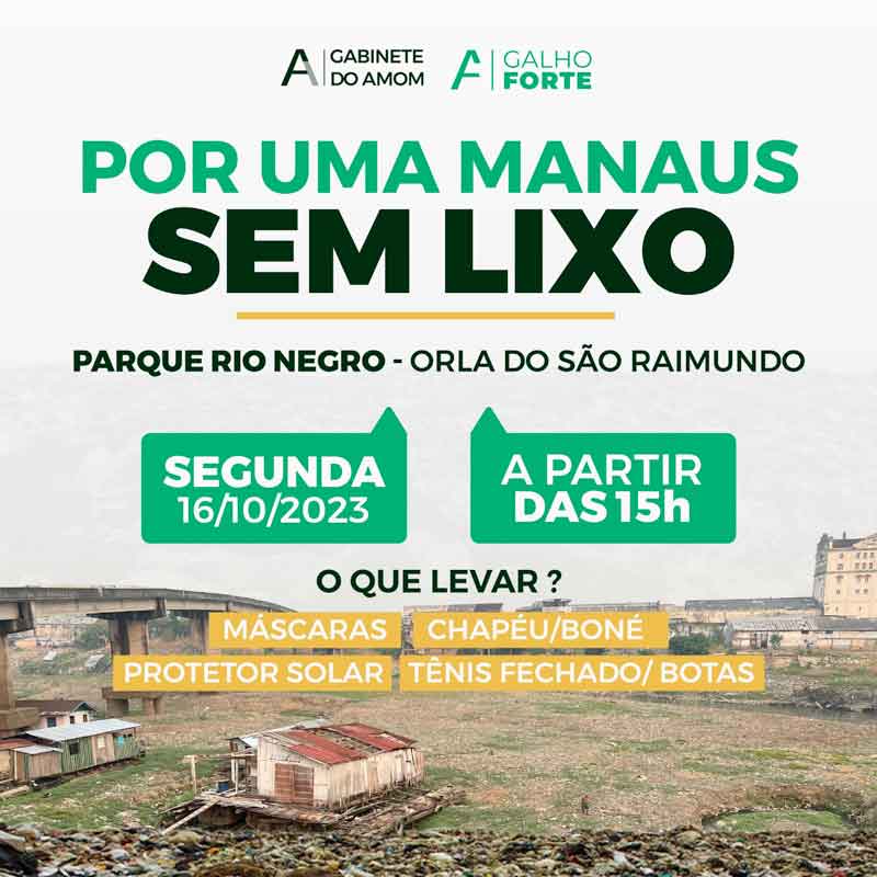 Amom-promove-mutirão-para-coleta-de-lixo-na-orla-do-São-Raimundo,-em-Manaus