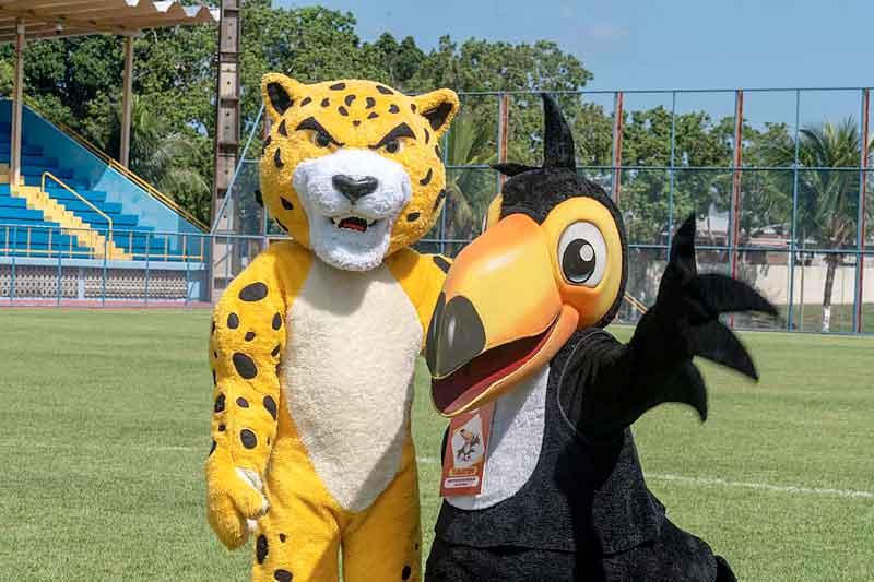 Atem-Distribuidora-anuncia-patrocínio-ao-Amazonas-Futebol-Clube Mascote do Amazonas FC e Atem Distribuidora – Foto: Divulgação