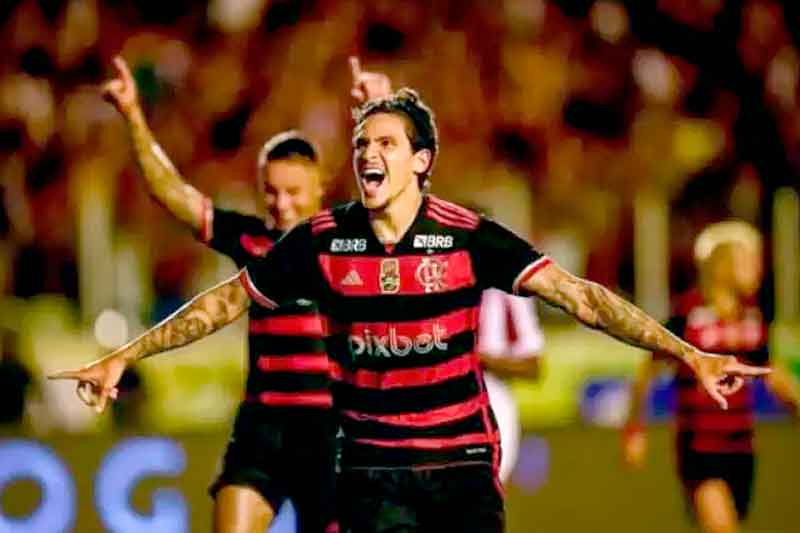 Pedro-anota-hat-trick,-Flamengo-vence-o-Bangu-e-assume-liderança-do-Cariocão