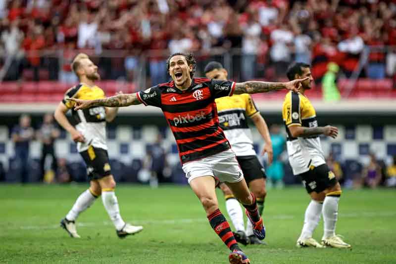 Pedro-comemora-gol-de-empate-para-o-Flamengo
