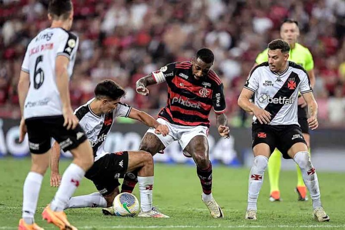 Gerson-e-Coutinho-brilham,-e-Flamengo-e-Vasco-empatam-pelo-Brasileirão