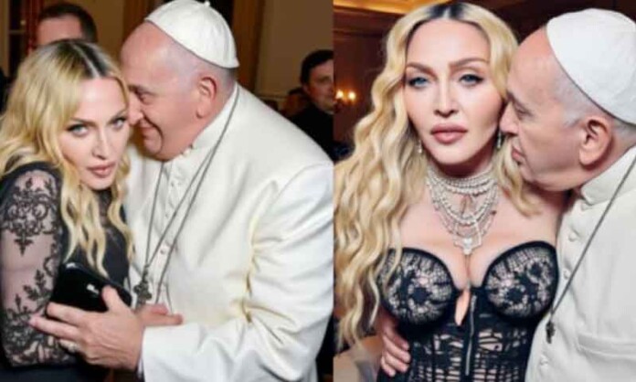 Madonna-provoca-Igreja-Católica-com-foto-ao-lado-do-Papa