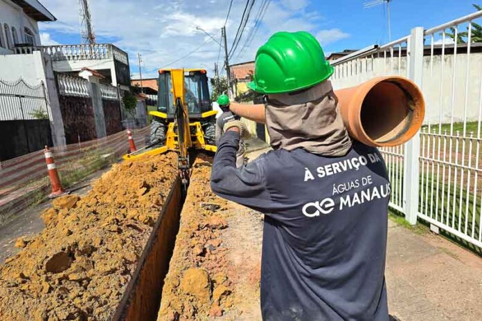 Águas-de-Manaus-inicia-nova-obra-de-esgotamento-sanitário-no-bairro-Japiim