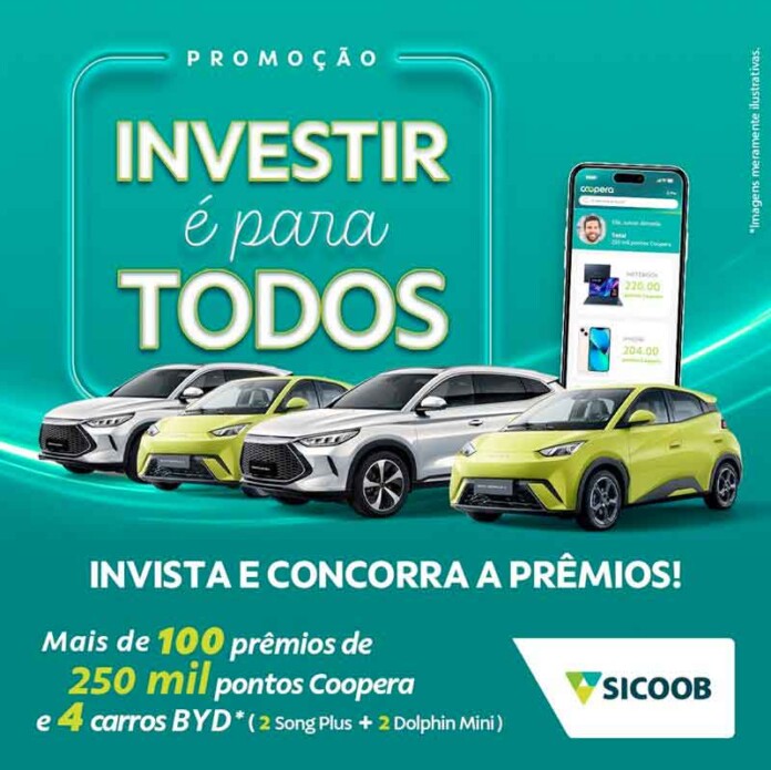 Cooperados-do-Sicoob-concorrem-a-veículos-elétricos-e-prêmios-em-pontos-Coopera