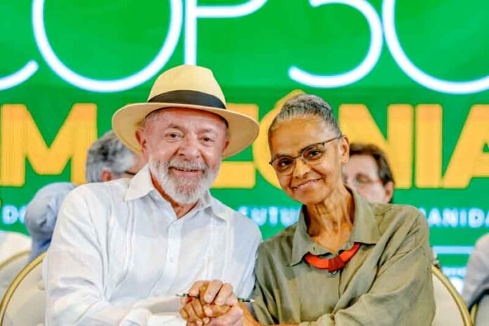 Marina-e-Lula-em-reunião-para-COP30
