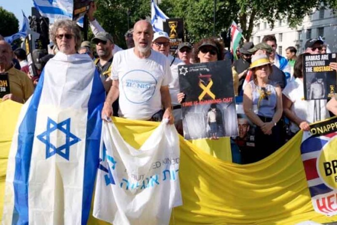 Manifestação-pró-Israel-toma-as-ruas-de-Londres-e-cobra-ação-contra-o-Hamas