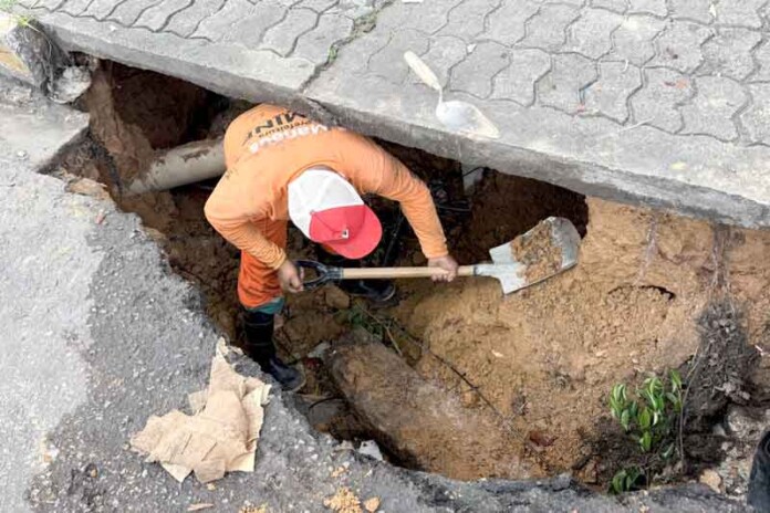 Com-ação-emergencial,-Seminf-restabelece-galeria-de-águas-pluviais-na-Djalma-Batista