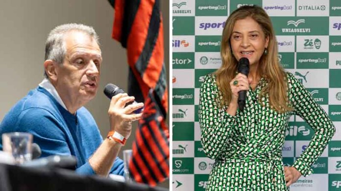 Bap,-presidente-do-Flamengo,-e-Leila-Pereira,-do-Palmeiras