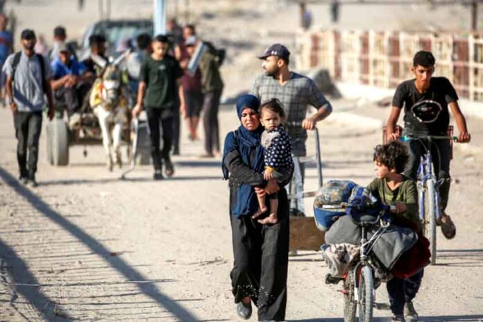 Palestinos-retornam-à-Cidade-de-Gaza-em-meio-à-trégua-entre-Israel-e-Hamas