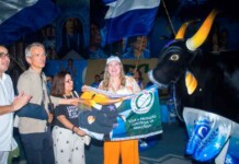 Caprichoso recebe caravana Brasil–França e emociona com show no Curral Zeca Xibelão