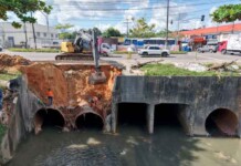 Intervenção rápida evita avanço da erosão e preserva tráfego no Monte das Oliveiras