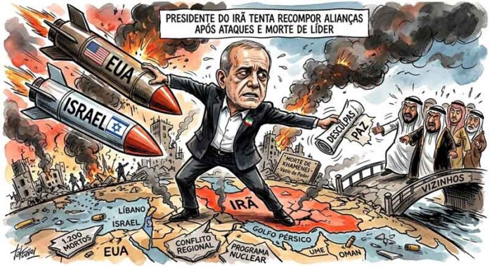 Irã-tenta-acalmar-vizinhos-após-morte-de-Khamenei-e-ataques-em-massa