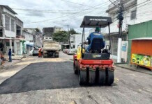 Máquinas entram em ação na Japurá e motoristas voltam a respirar aliviados na zona Sul