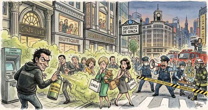 Nem-o-luxo-escapou,-caso-em-shopping-de-Ginza-reacende-debate-sobre-segurança-pública-no-Japão