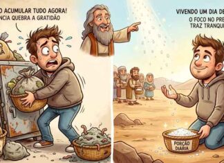 A história do “maná” revela por que viver um dia de cada vez pode trazer mais tranqüilidade