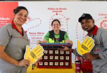 Ação dentro da fábrica da Caloi leva alerta sobre trânsito e põe trabalhadores no centro da mudança