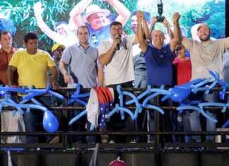 Em Novo Airão, Wilson Lima destaca investimentos e reforça alianças para as eleições de 2026