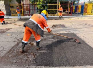Manutenção asfáltica avança no Dom Pedro e melhora tráfego em uma das vias mais movimentadas