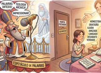 O maior erro sobre a oração começa quando ela vira um espetáculo de palavras