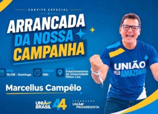 Marcellus Campêlo lança campanha para deputado estadual neste domingo em Manaus