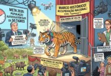 Cazaquistão devolve tigre à natureza 70 anos após desaparecimento da espécie