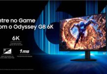 Samsung amplia linha gamer e apresenta o monitor Odyssey G8 6K com tecnologia de alternância de frequência
