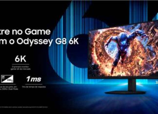 Samsung amplia linha gamer e apresenta o monitor Odyssey G8 6K com tecnologia de alternância de frequência