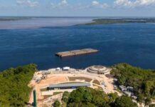 Entre rios e concreto, Parque Encontro das Águas começa a revelar sua arquitetura