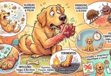 Seu cachorro lambe muito as patas? O hábito pode estar escondendo um problema