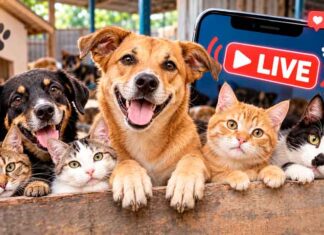 Abrigo de animais enfrenta despejo e protetores fazem live sobre crise