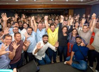 Omar Aziz recebe apoio de Renato Júnior e mira união com a Prefeitura de Manaus