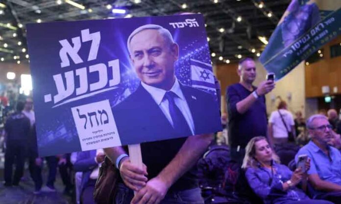 Partido-de-Netanyahu-lidera-eleições-em-Israel,-mas-nenhum-bloco-alcança-maioria,-diz-boca-de-urna